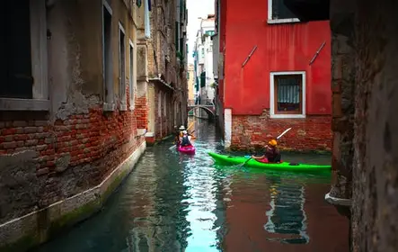 Experiência de caiaque em Veneza